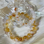 Sakura Agate & Golden Crystal