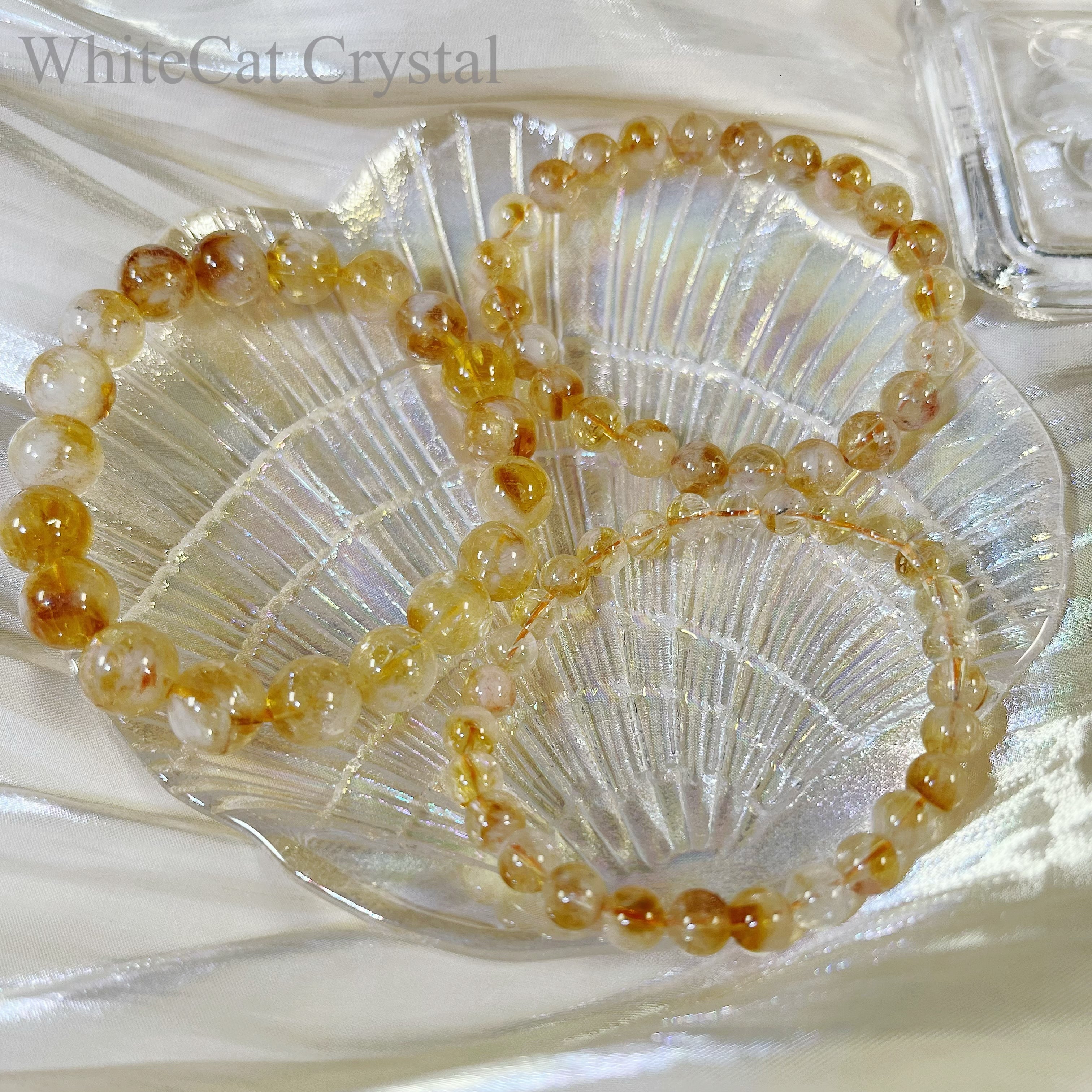 Sakura Agate & Golden Crystal