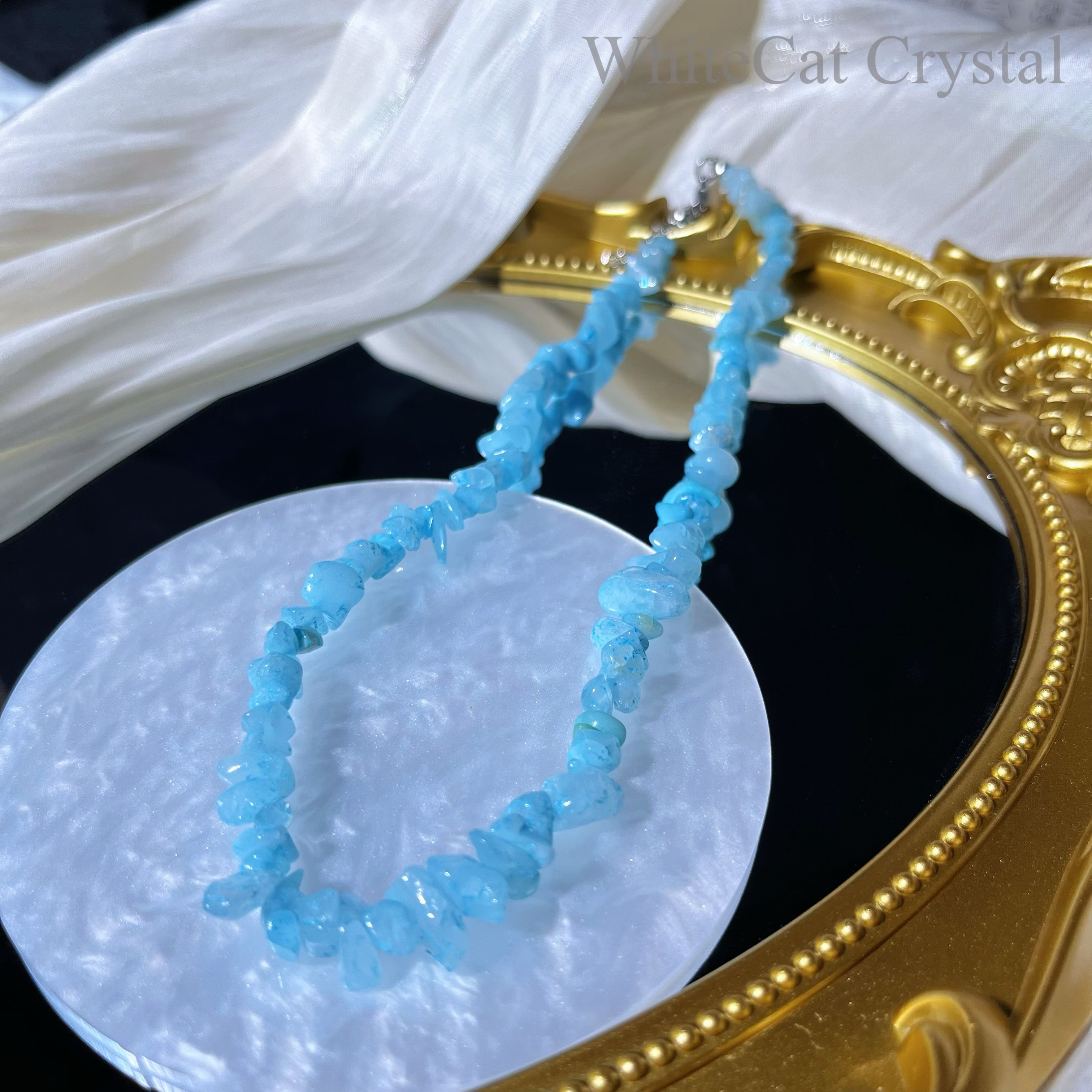 Aquamarine Stone Necklace