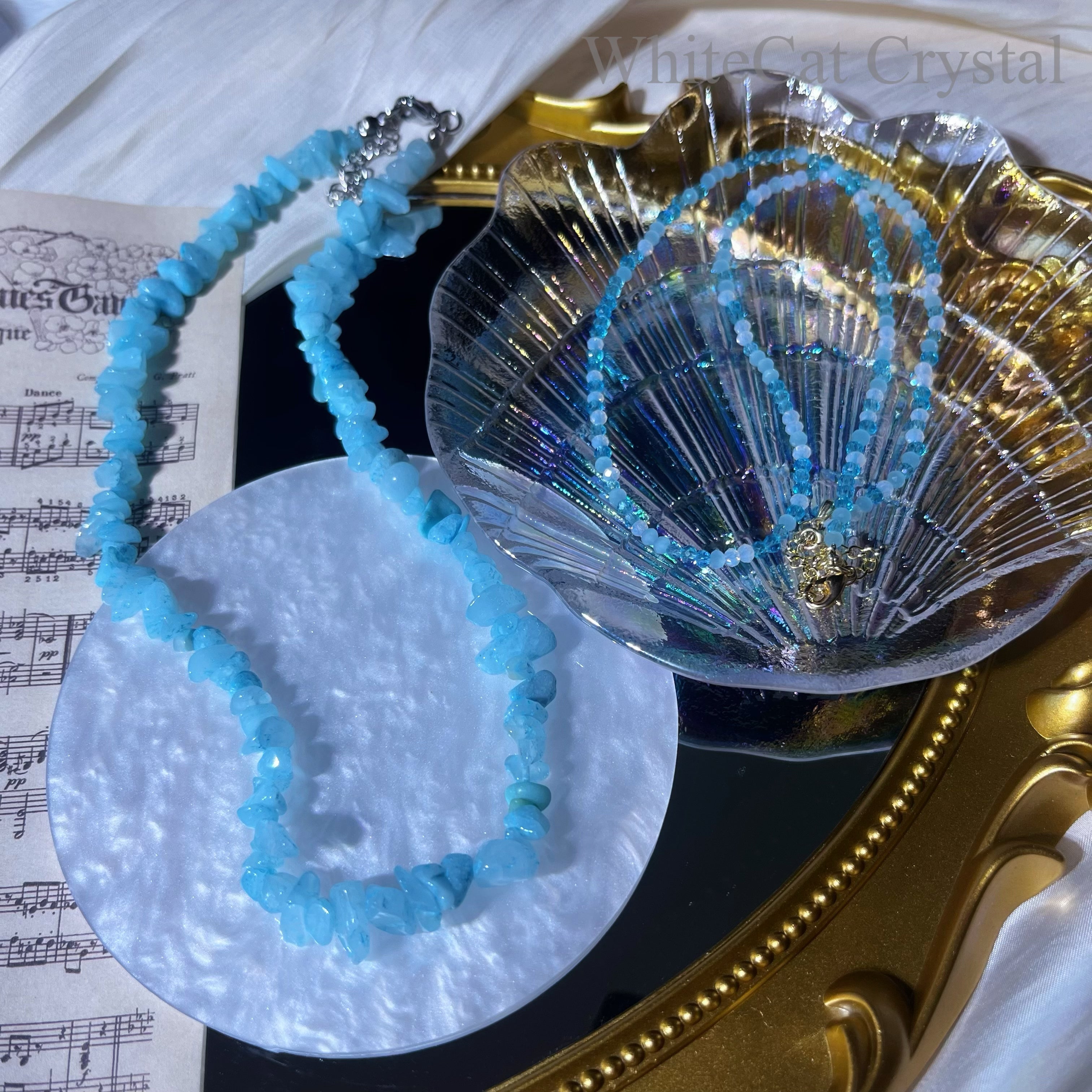Aquamarine Stone Necklace