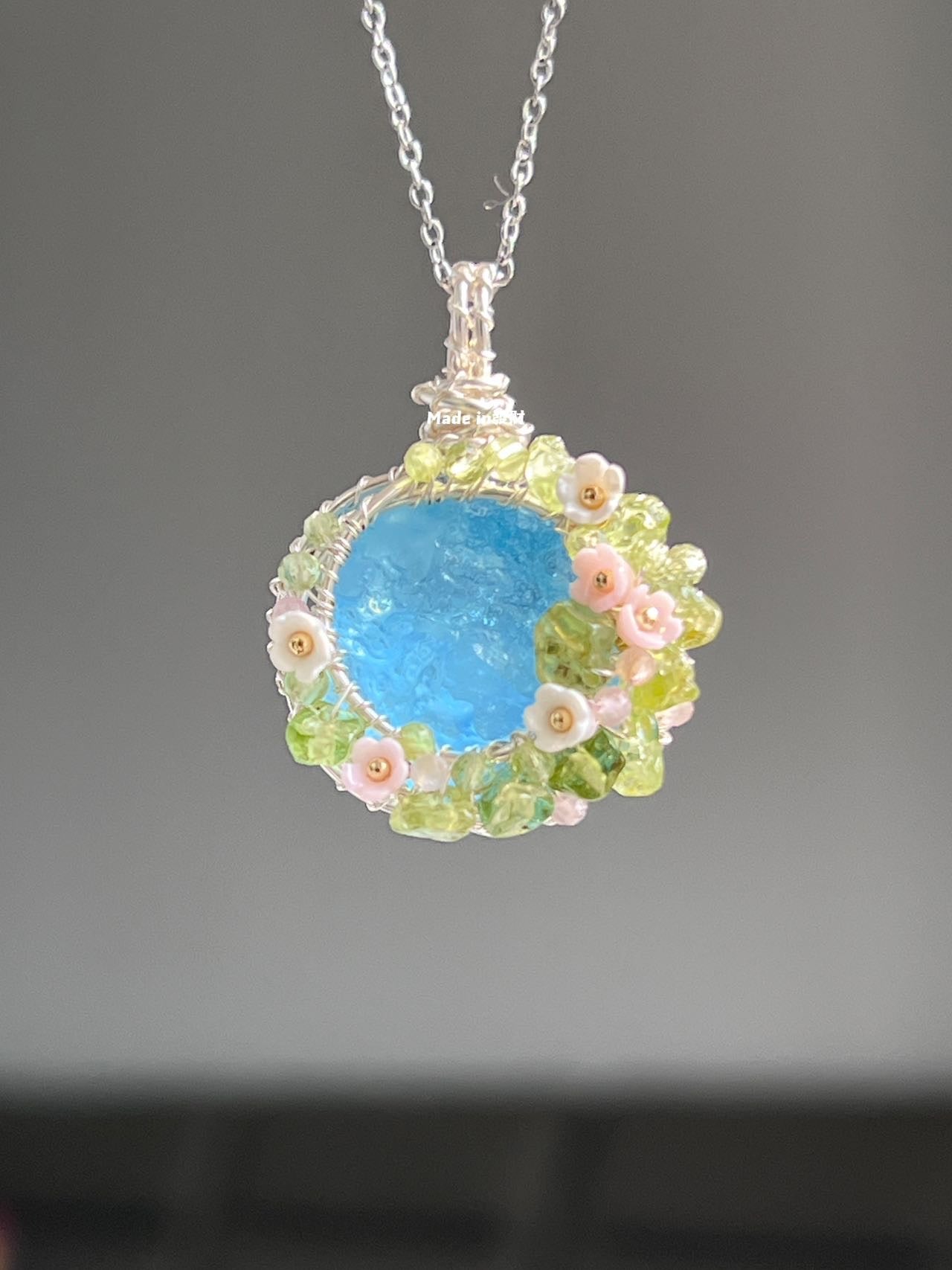 [100% HANDMADE]Spring Dessert Aquamarine