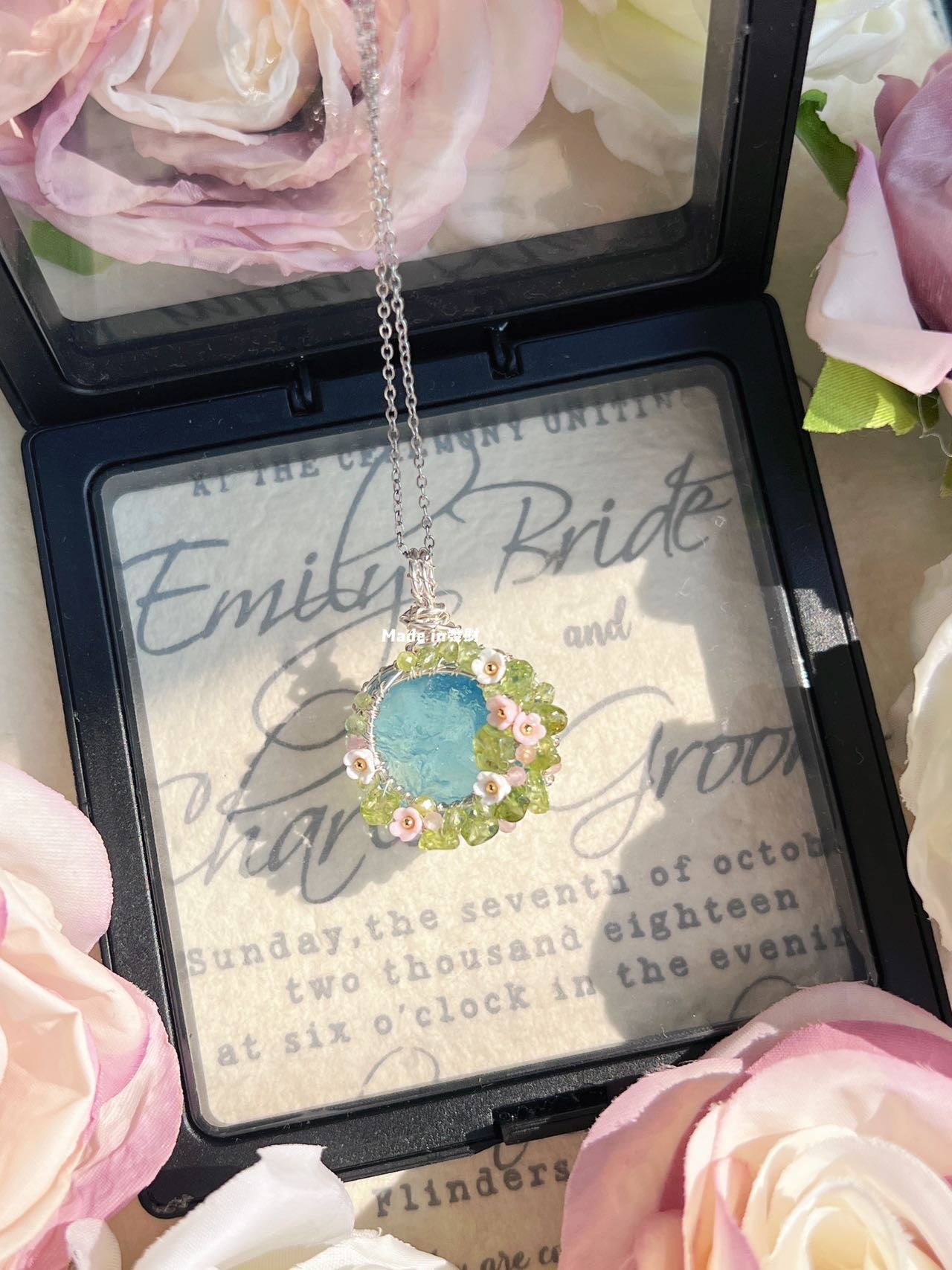 [100% HANDMADE]Spring Dessert Aquamarine