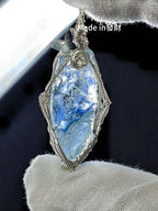 [100% HANDMADE] Butterfly Fairy Aquamarine Pendant